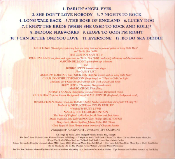 Nick Lowe And His Cowboy Outfit - The Rose Of England (CD) - Image 5