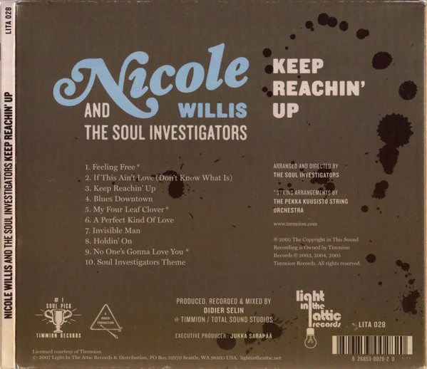 Nicole Willis And The Soul Investigators - Keep Reachin' Up (CD) - Image 2