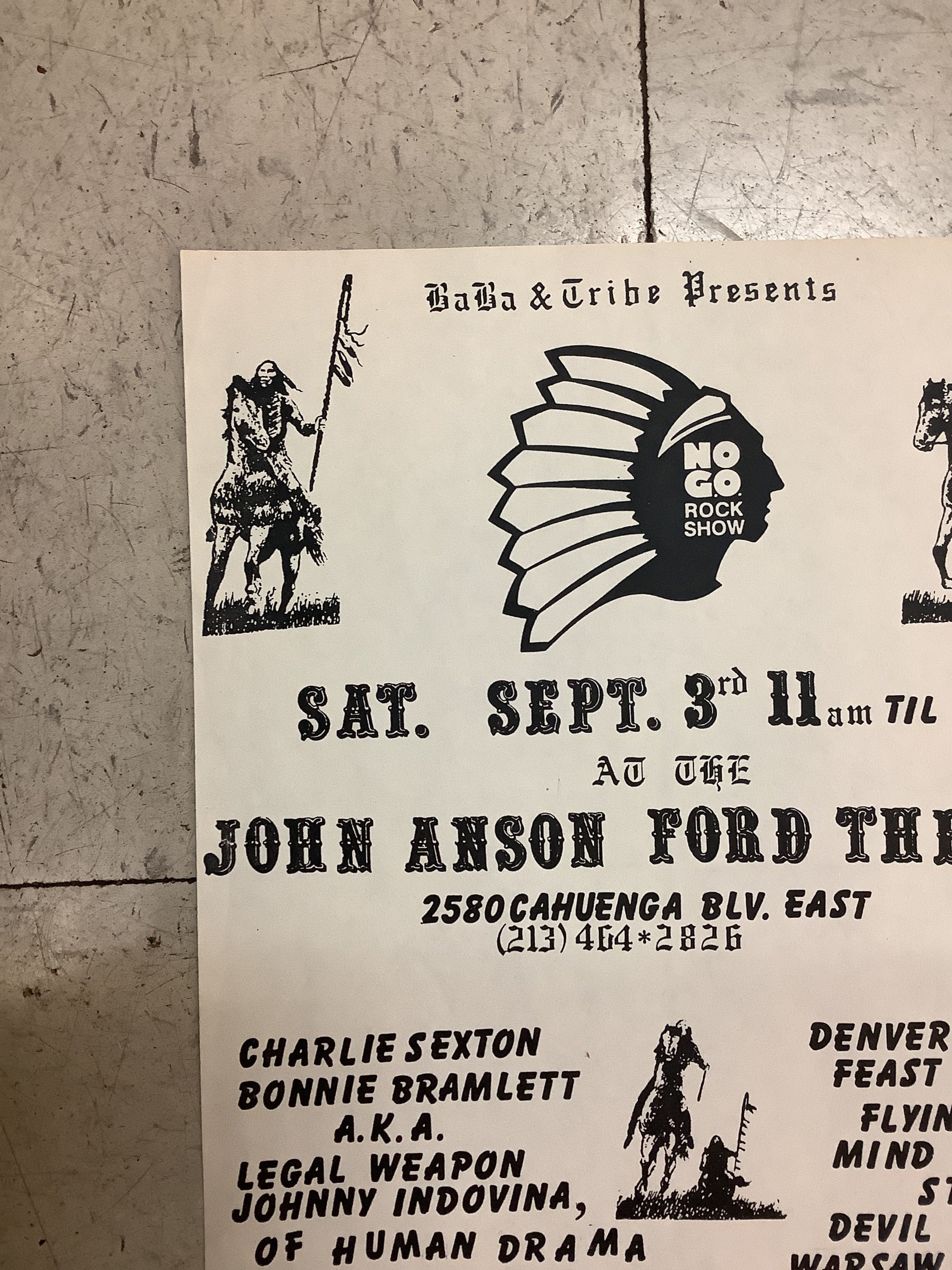 NO G.O. Rock Show at the John Anson Ford Theater (Poster) - Image 2