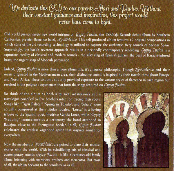 Nova Menco - Gypsy Fusion (CD) - Image 3