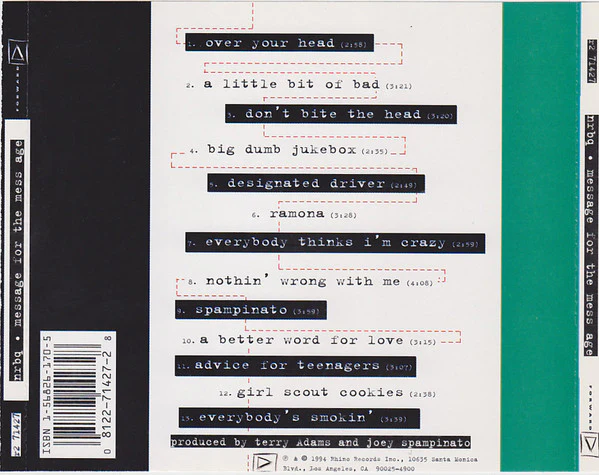 NRBQ - Message For The Mess Age (CD) - Image 2