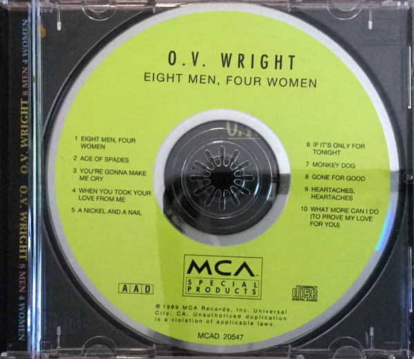 O.V. Wright - 8 Men 4 Women (CD) - Image 3