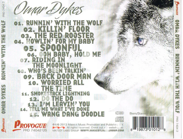 Omar Dykes - Runnin' With The Wolf (CD) - Image 2