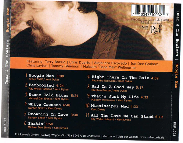 Omar & The Howlers* - Boogie Man (CD) - Image 2