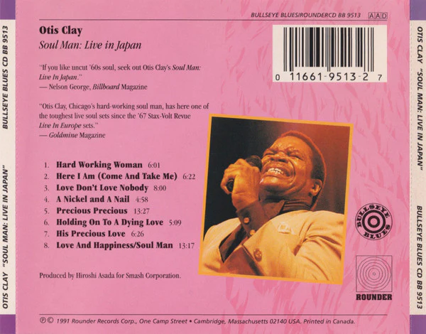Otis Clay - Soul Man: Live In Japan (CD) - Image 2