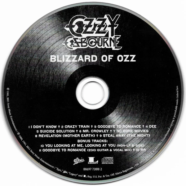 Ozzy Osbourne - Blizzard Of Ozz (CD) - Image 5