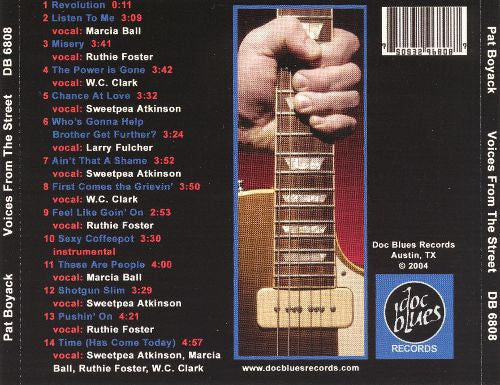 Pat Boyack - Voices From The Street (CD) - Image 2