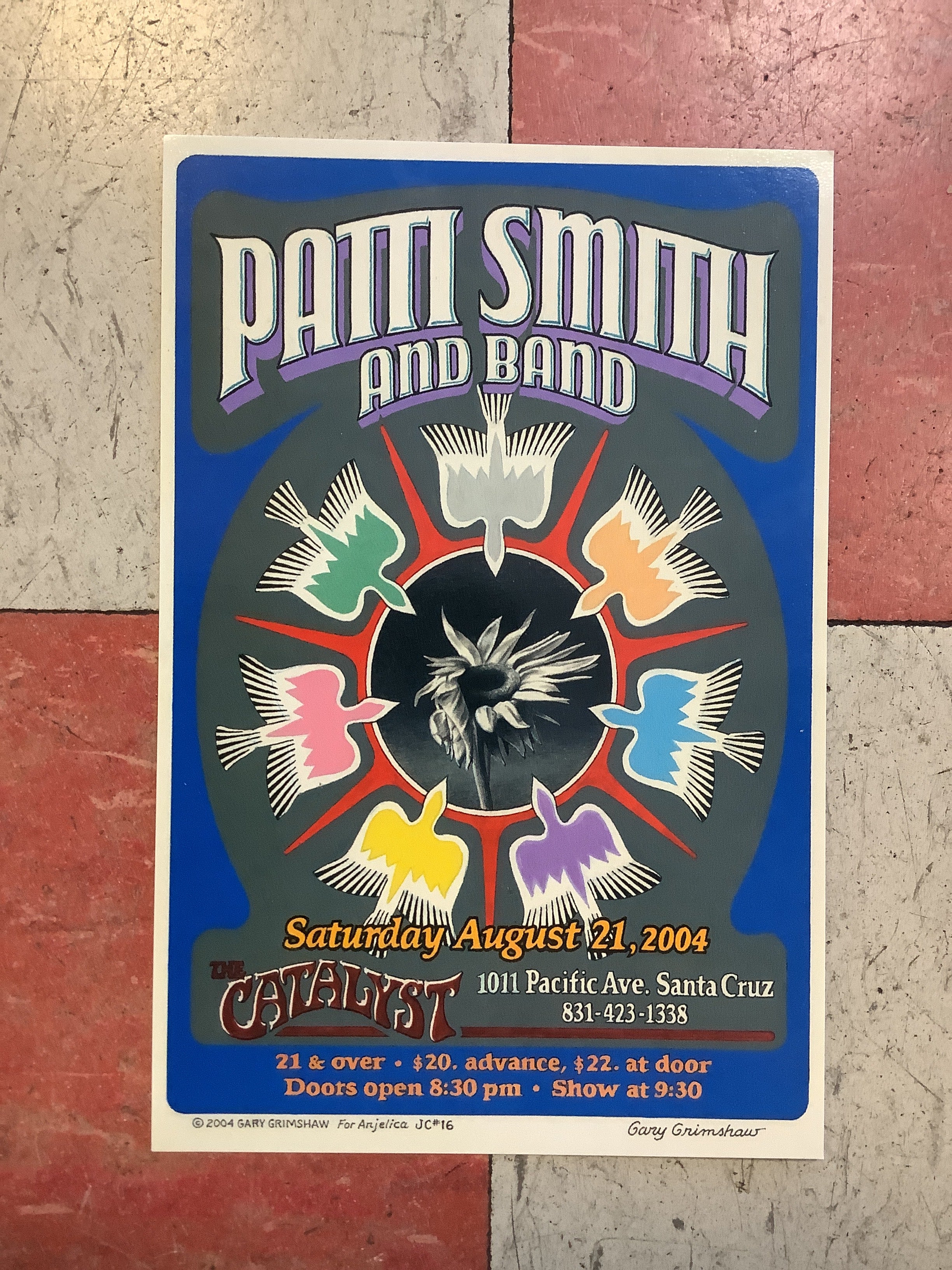 Patti Smith at The Catalyst - 2004 (Postcard)