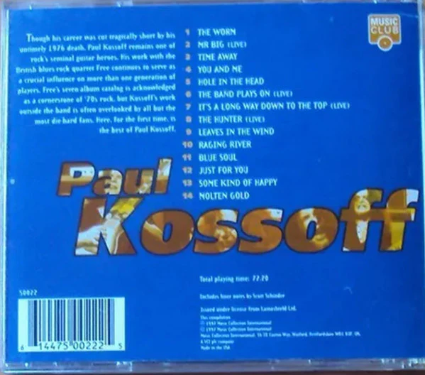Paul Kossoff - Blue Blue Soul (The Best Of Paul Kossoff 1969-76) (CD) - Image 2