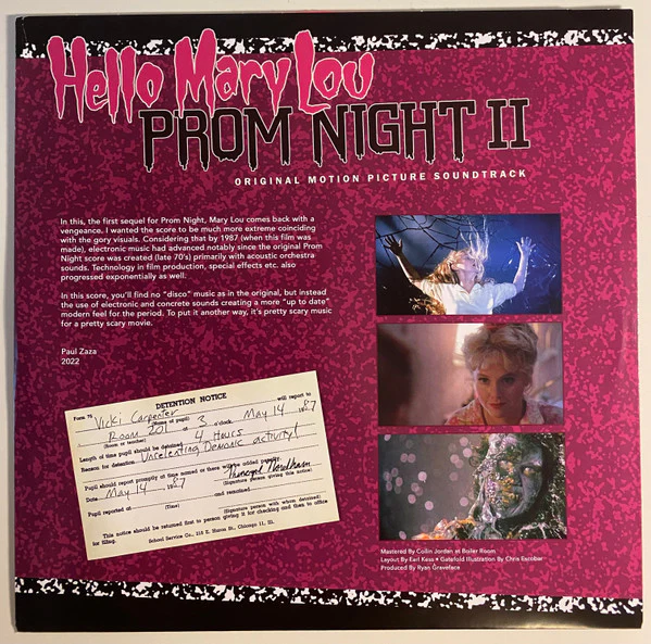 Paul Zaza - Hello Mary Lou: Prom Night II (Original Motion Picture Soundtrack) (Vinyl) - Image 4