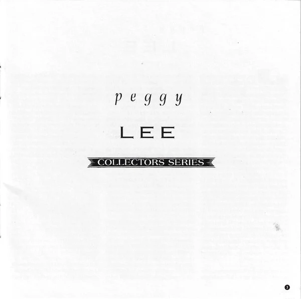 Peggy Lee - The Capitol Collector's Series (Volume 1, The Early Years) (CD) - Image 4