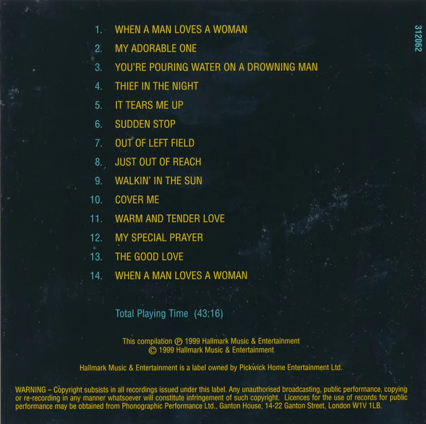 Percy Sledge - Greatest Hits (CD) - Image 2