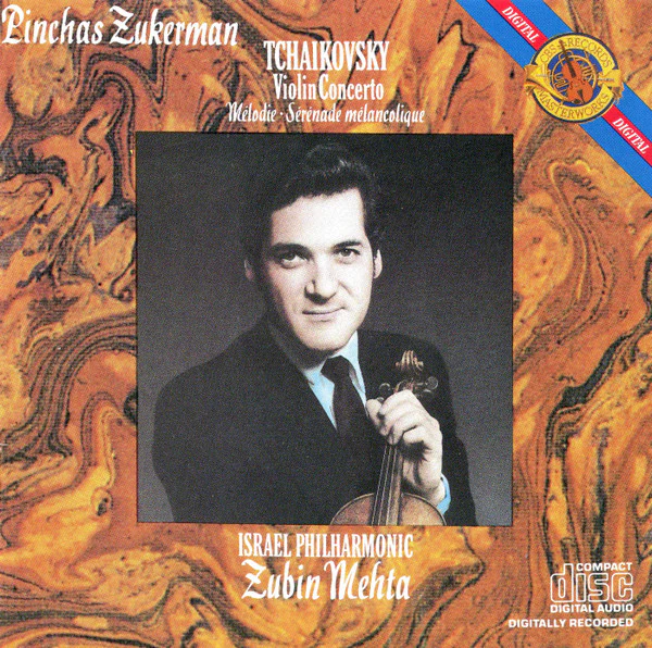 Pinchas Zukerman, Pyotr Ilyich Tchaikovsky, Israel Philharmonic Orchestra, Zubin Mehta - Violin Concerto • Mélodie • Sérénade mélancolique (CD)