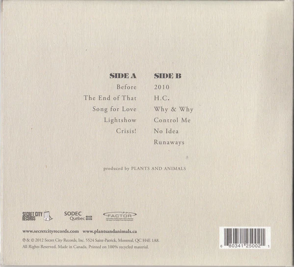 Plants And Animals - The End Of That (CD) - Image 2