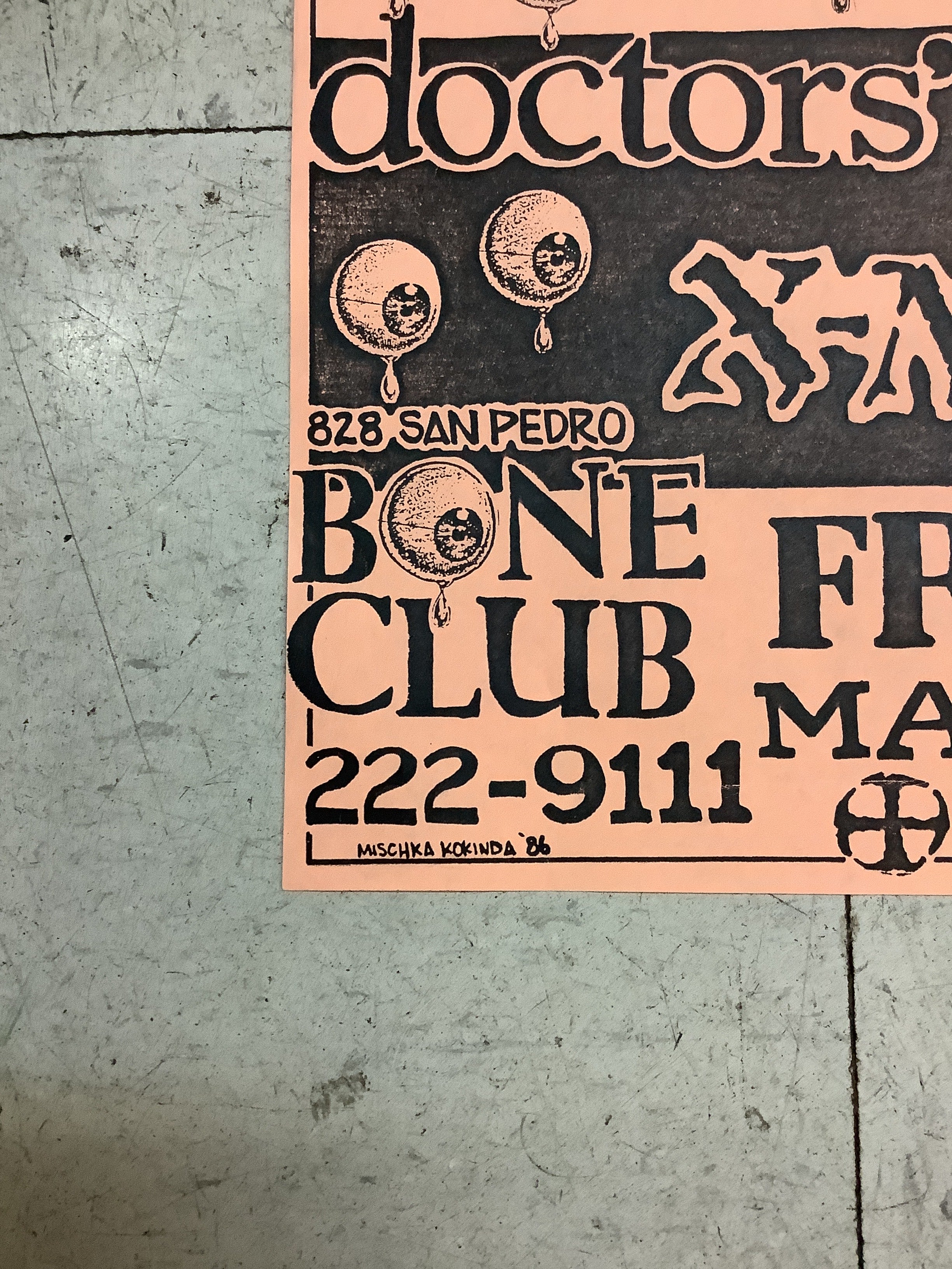 Poison 13 at Bone Club - 1986 (Poster) - Image 5