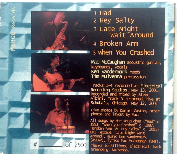 Portastatic Featuring Ken Vandermark & Tim Mulvenna - The Perfect Little Door (CD) - Image 2