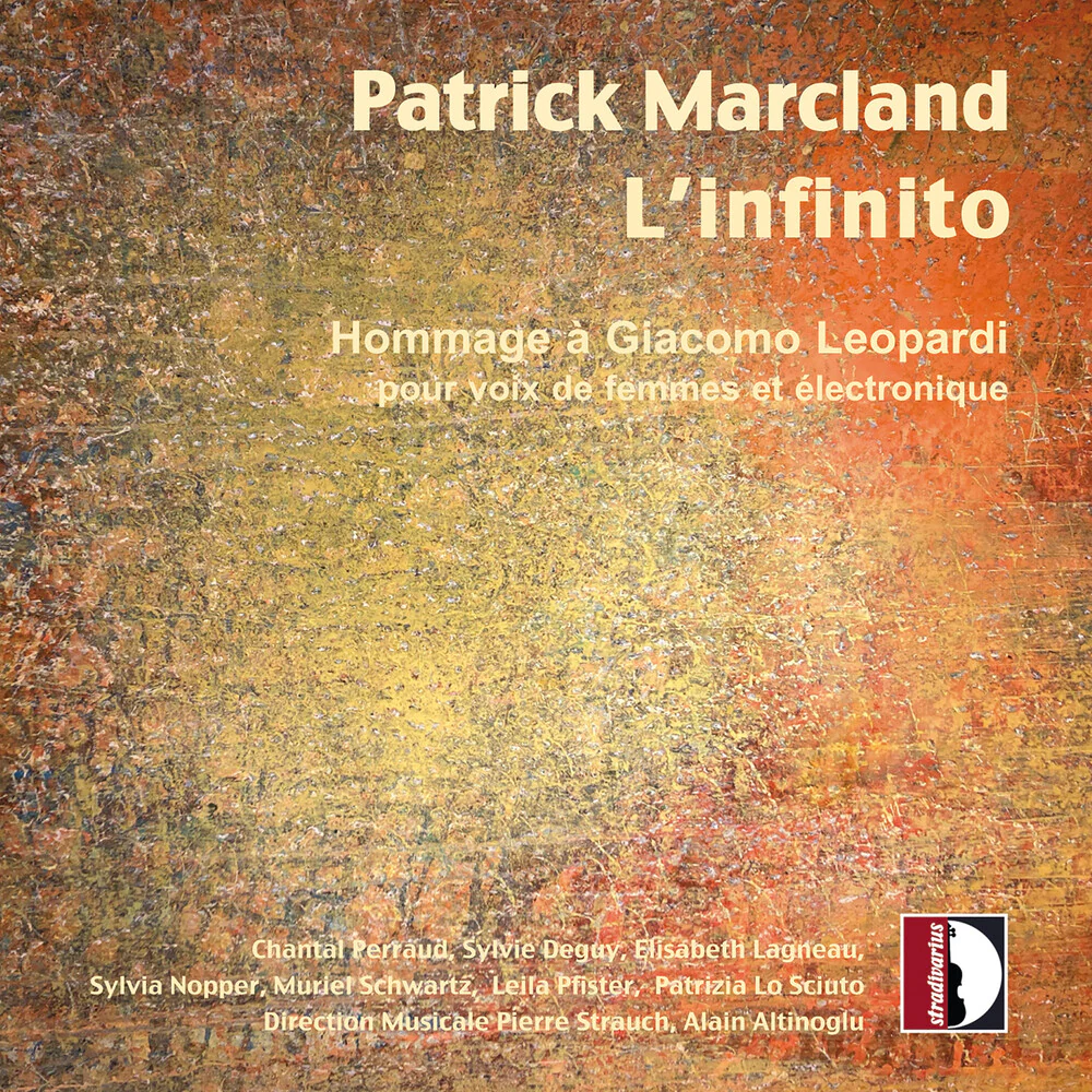 Pre-Order: Chantal Perraud - Patrick Marcland: L'infinito (CD)