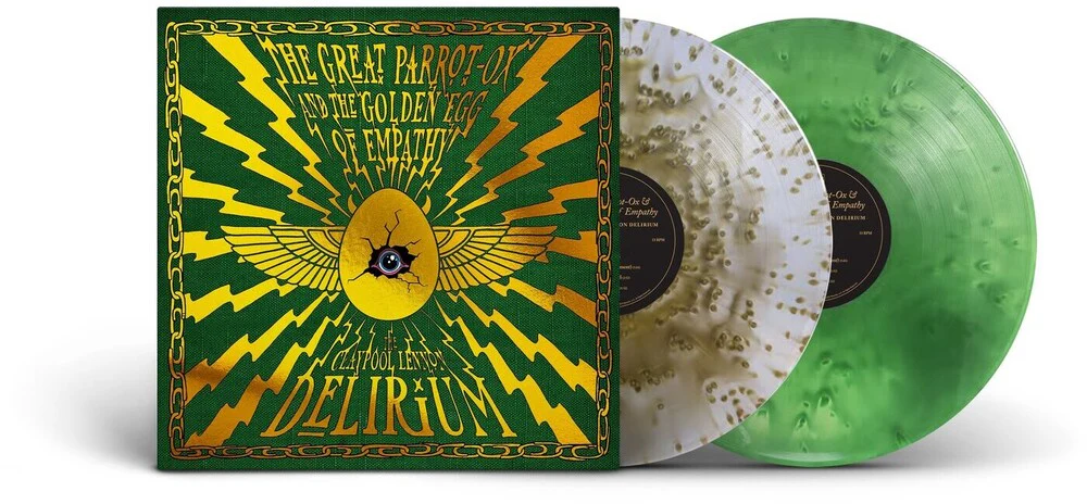 Claypool Lennon Delirium - The Great Parrot-Ox and the Golden Egg of Empathy (Indie Exclusive Cloudy Gold and Cloudy Green with 24 Page Comic Book)