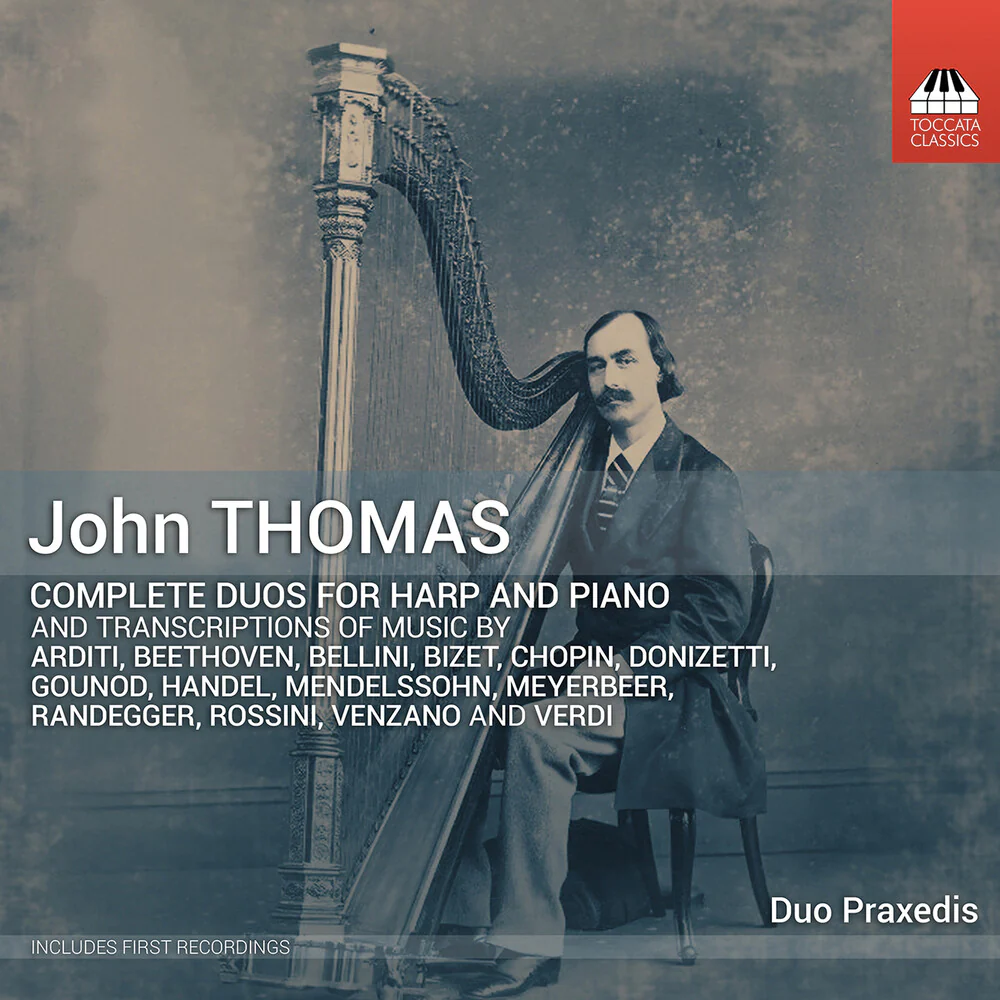 Pre-Order: Duo Praxedis / Hug-Rutti - John Thomas: Complete Duos For Harp & Pno Vol. 1-5 (CD)
