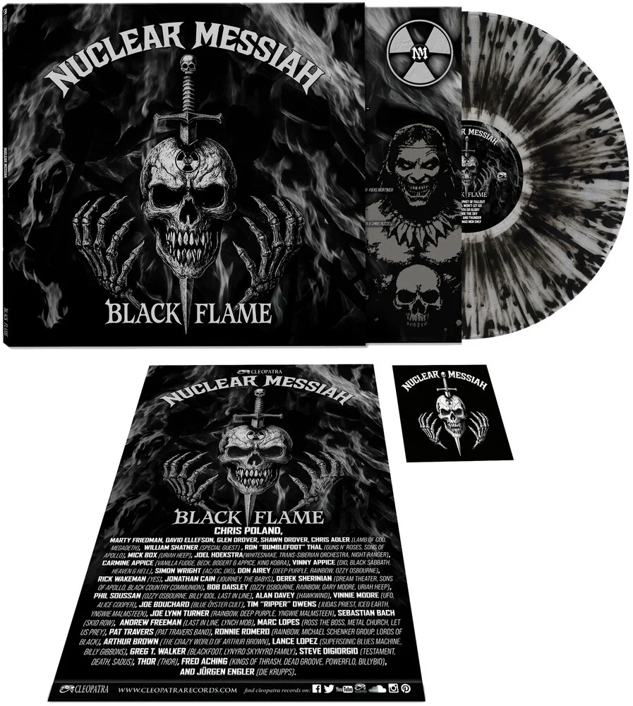 Nuclear Messiah - Black Flame (CLEAR/SILVER/BLACK SPLATTER)