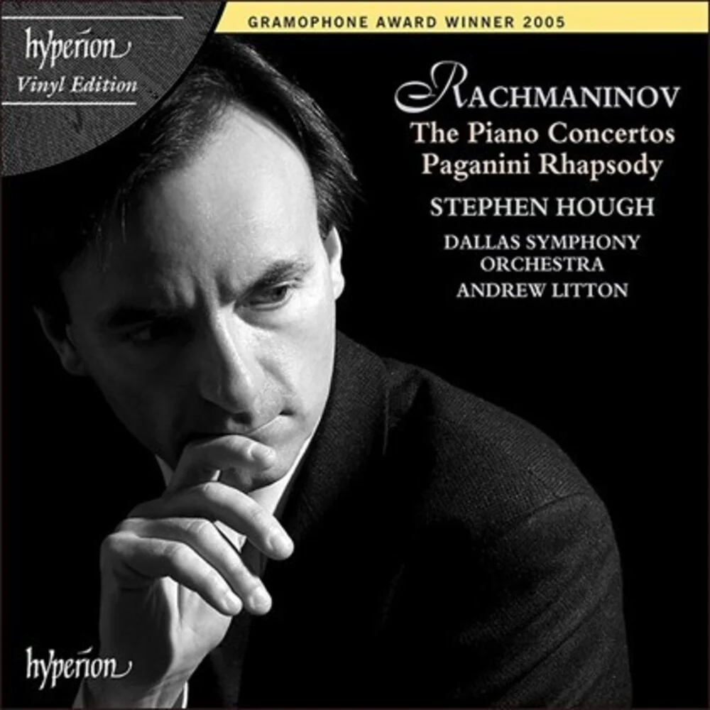 Pre-Order: Rachmaninoff / Hough / Litton / Dallas Symphony - Rachmaninoff: Piano Ctos 1-4 / Paganini Rhapsody (LP)