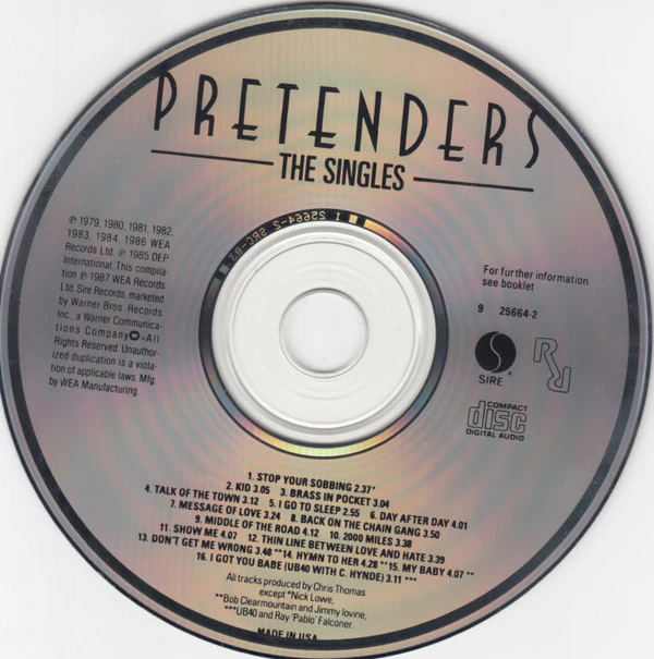 Pretenders* - The Singles (CD) - Image 3