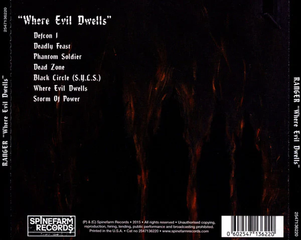 Ranger  - Where Evil Dwells (CD) - Image 2