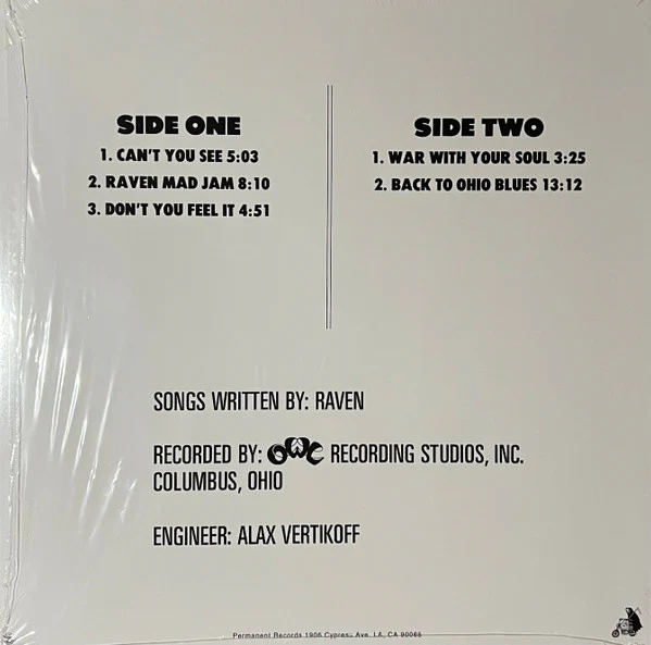 Raven  - Back To Ohio Blues (Vinyl) - Image 2