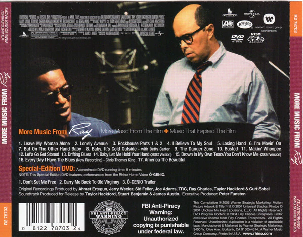 Ray Charles - More Music From Ray (More Music From The Film + Music That Inspired The Film) (CD) - Image 2