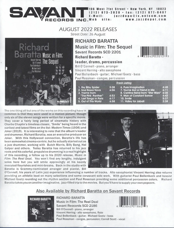 Richard Baratta - Music In Film: The Sequel (CD) - Image 5