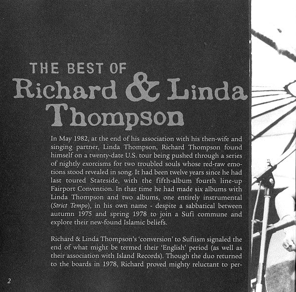 Richard & Linda Thompson - The Best Of Richard & Linda Thompson (The Island Records Years) (CD) - Image 5