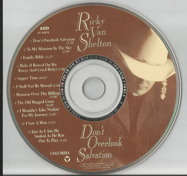Ricky Van Shelton - Don't Overlook Salvation (CD, Album) - Image 3