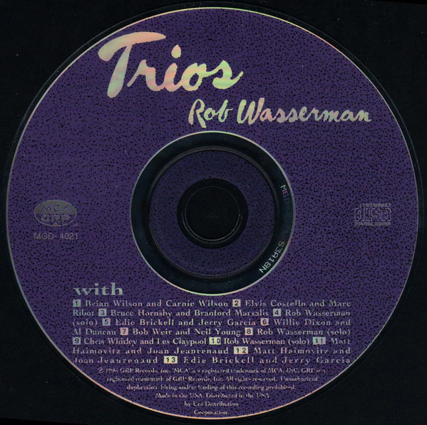 Rob Wasserman - Trios (CD) - Image 4