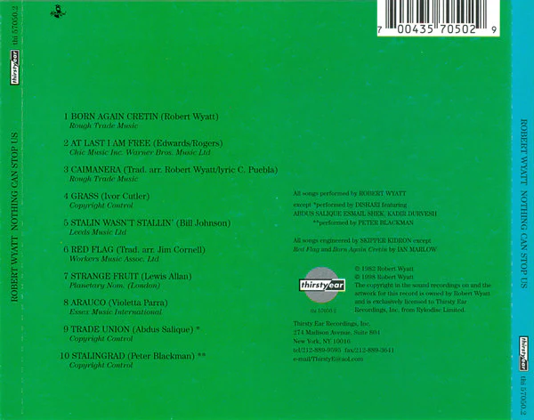 Robert Wyatt - Nothing Can Stop Us (CD) - Image 2