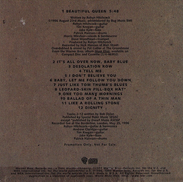 Robyn Hitchcock - Beautiful Queen - Royal Queen Albert & Beautiful Homer (CD) - Image 2