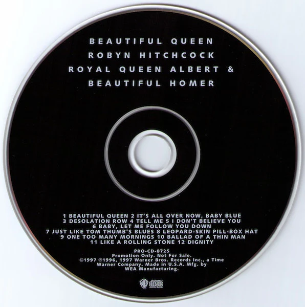 Robyn Hitchcock - Beautiful Queen - Royal Queen Albert & Beautiful Homer (CD) - Image 3
