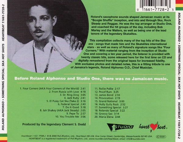 Roland Alphonso Featuring The Skatalites And The Soul Brothers - Something Special: Ska Hot Shots (CD) - Image 2