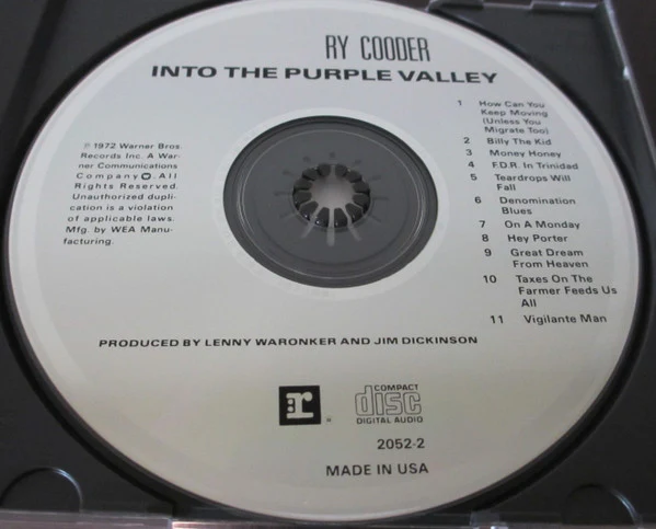 Ry Cooder - Into The Purple Valley (CD) - Image 2