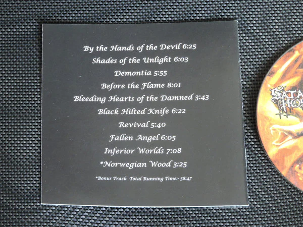 Satan's Host - By The Hands Of The Devil (CD) - Image 5