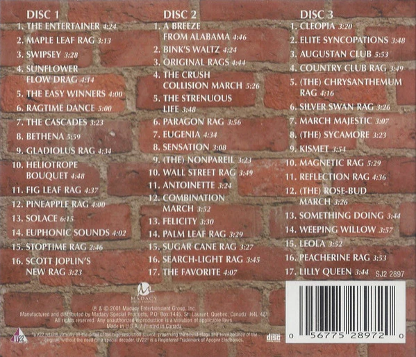 Scott Joplin - The Best Of Scott Joplin 50 Ragtime Favorites (CD) - Image 2