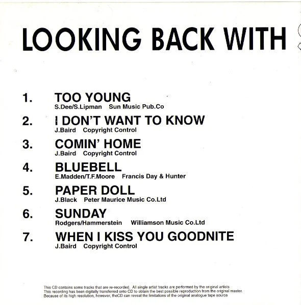 Scott Walker - Looking Back With Scott Walker (CD) - Image 2