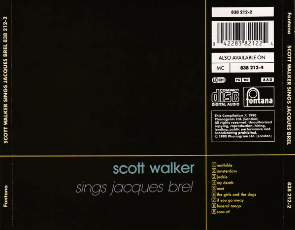Scott Walker - Scott Walker Sings Jacques Brel (CD) - Image 3