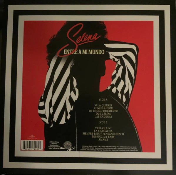 Selena - Entre A Mi Mundo (LP, Album, RE, RM, Red) - Image 2