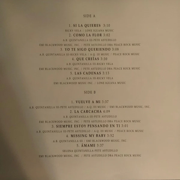 Selena - Entre A Mi Mundo (LP, Album, RE, RM, Red) - Image 5