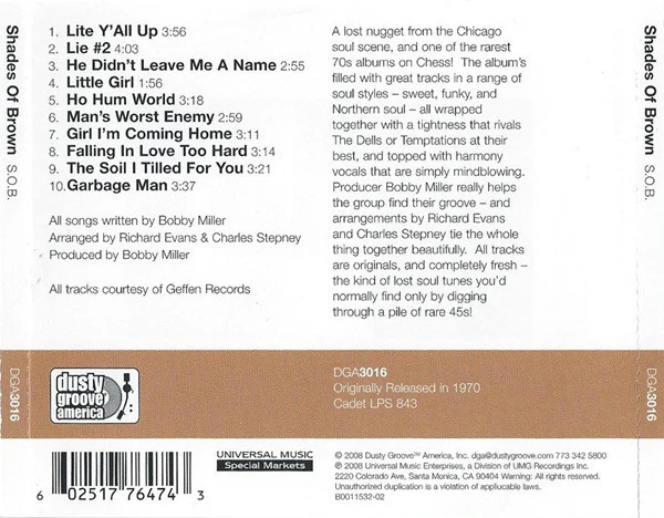 Shades Of Brown - S.O.B. (CD) - Image 2