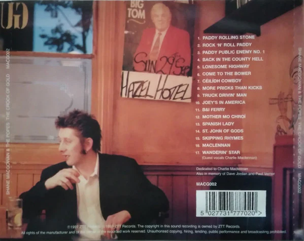 Shane MacGowan + The Popes* - The Crock Of Gold (CD) - Image 2