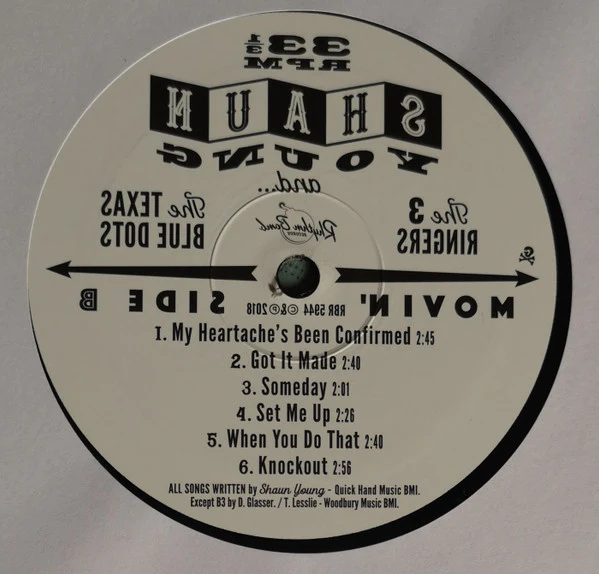 Shaun Young And The 3 Ringers, The Texas Blue Dots - Movin' (Vinyl) - Image 4