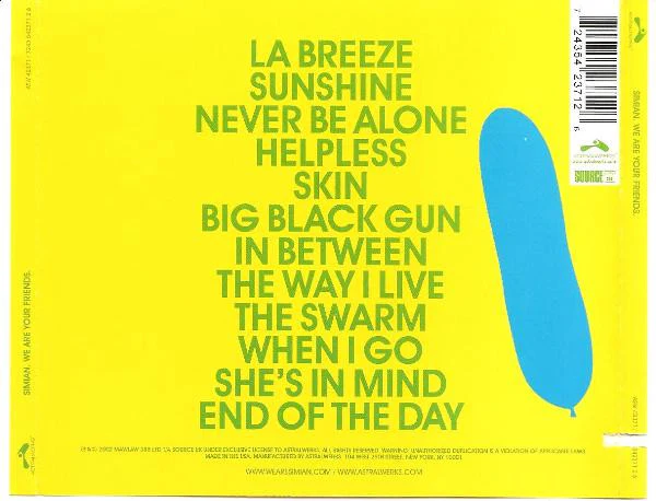 Simian - We Are Your Friends (CD) - Image 3