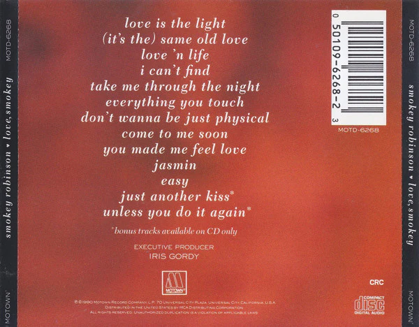 Smokey Robinson - Love, Smokey (CD) - Image 2