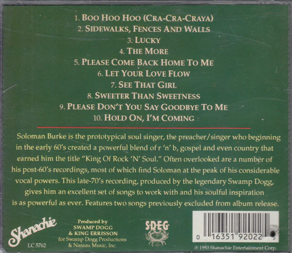 Soloman Burke* - Let Your Love Flow (CD) - Image 2